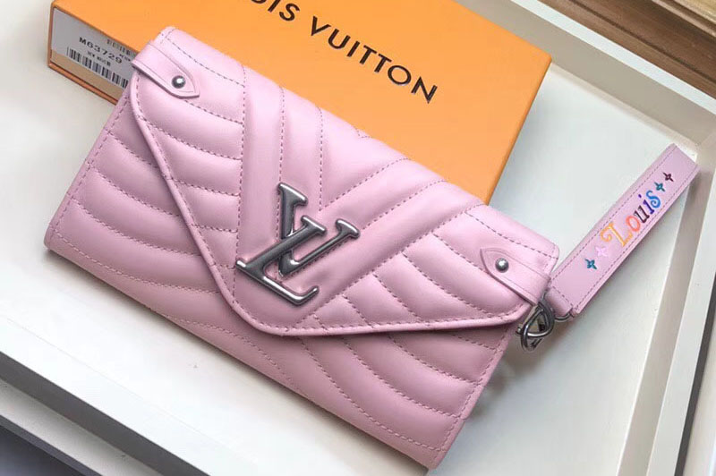 Louis Vuitton M63729 LV New Wave Long Wallet Pink