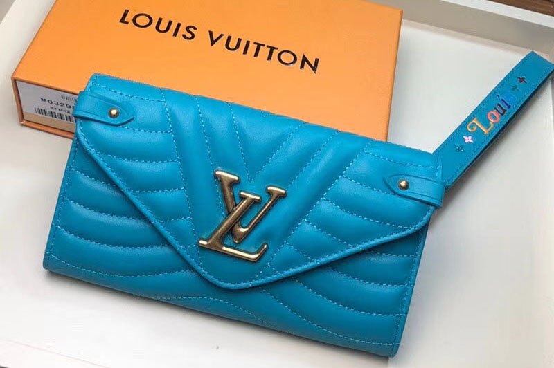 Louis Vuitton M63729 LV New Wave Long Wallet Blue