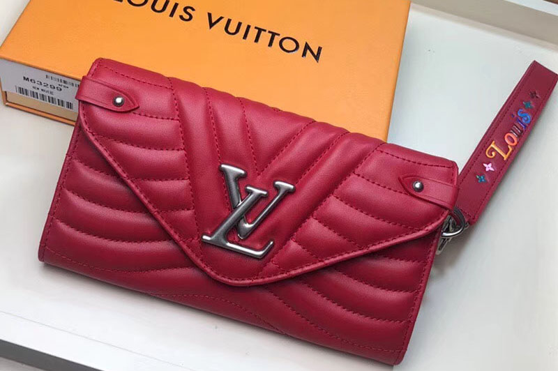 Louis Vuitton M63299 LV New Wave Long Wallet Red