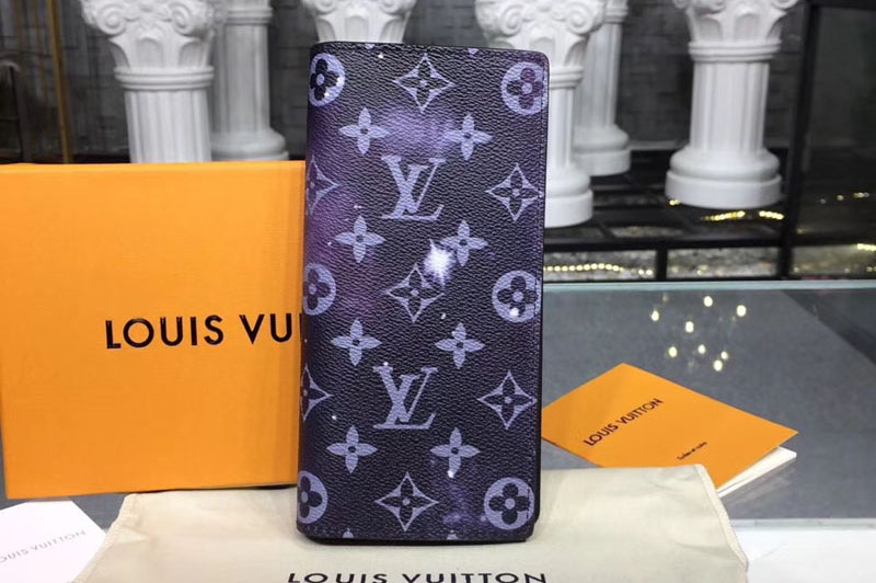 Louis Vuitton M63871 LV Brazza Wallets Monogram Galaxy Canvas