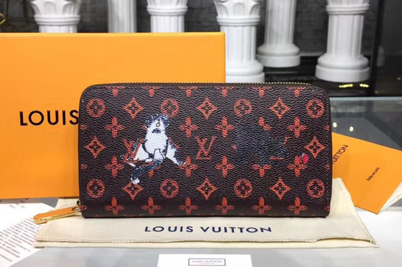 Louis Vuitton M63875 LV Transformed Monogram canvas Zippy Wallet Red
