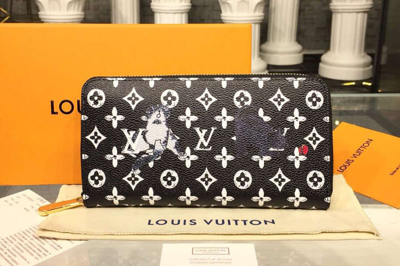 Louis Vuitton M63875 LV Transformed Monogram canvas Zippy Wallet Black
