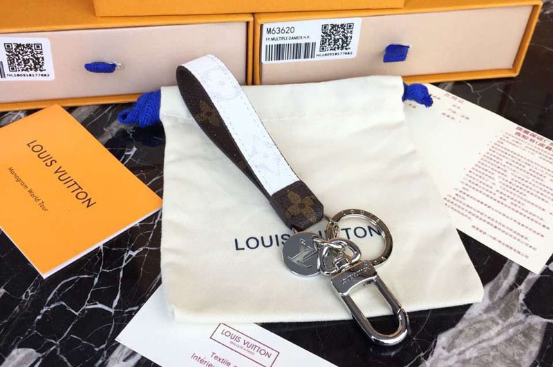 Louis Vuitton M64168 LV Slim Dragonne Bag Charm and Key Holder Monogram Canvas