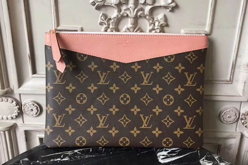Louis Vuitton M64590 Daily Pouch Monogram Canvas Bags Pink