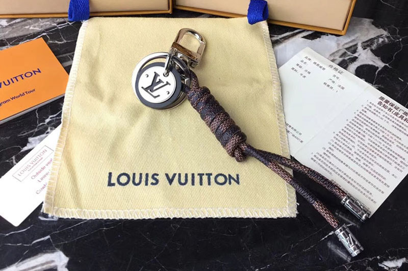 Louis Vuitton M67224 LV MR Louis Bag Charm and Key Holder Damier Ebene Canvas