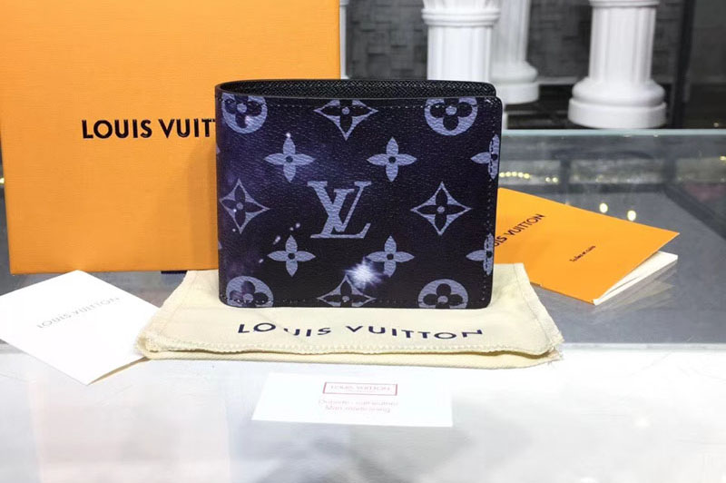 Louis Vuitton M67429 LV Multiple Wallet Monogram Galaxy Canvas