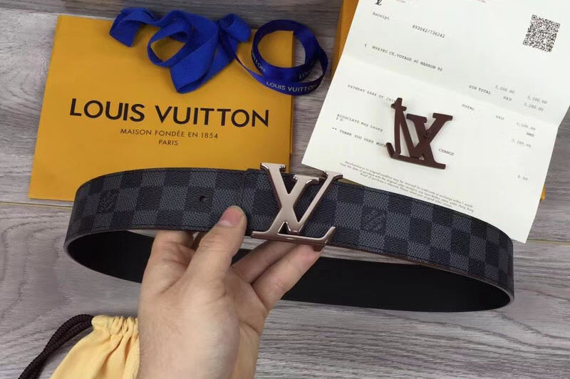 Louis Vuitton LV Initiales 40mm Reversible Mens Belts M9425U Coffee