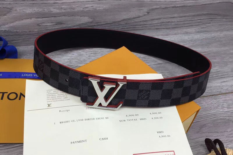Louis Vuitton LV Initiales 40mm Reversible Mens Belts M9426U Red