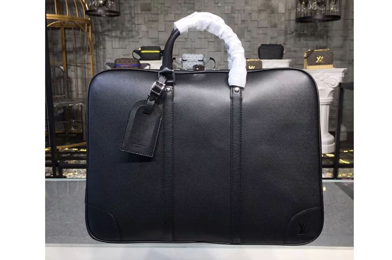 Louis Vuitton M95794 LV Porte-Documents taiga Leather Bags Black
