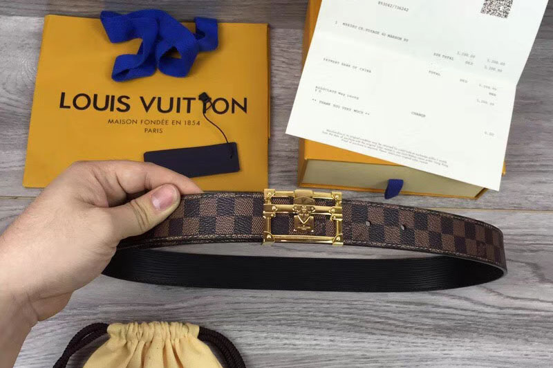 Louis Vuitton M9937U LV Petite Malle 30mm Reversible Epi Leather Belts