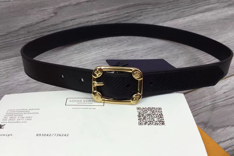 Louis Vuitton M9941U LV Malletier 25MM Epi Leather Womens Belts Gold ...