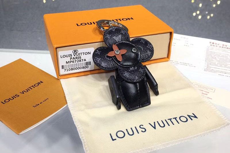 Louis Vuitton MP1998 LV Vivienne Doudoune Bag Charm and Key Holder Monogram Eclipse canvas