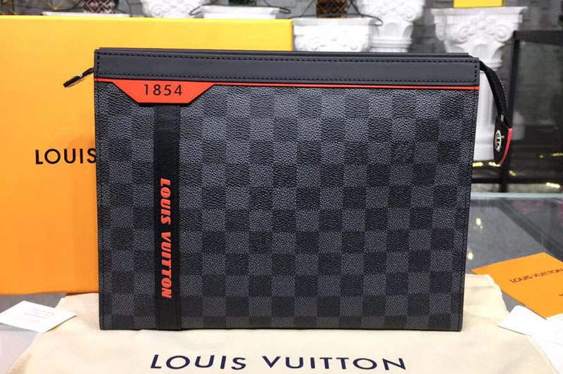Louis Vuitton N41696 LV Pochette Voyage MM Damier Graphite Canvas