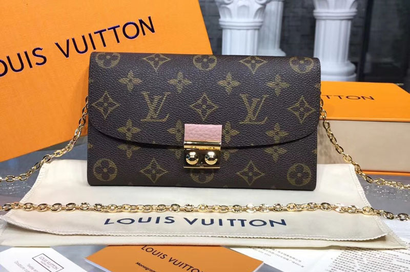 Louis Vuitton M61273 LV Croisette Wallet Monogram Canvas Bags Rose Ballerine
