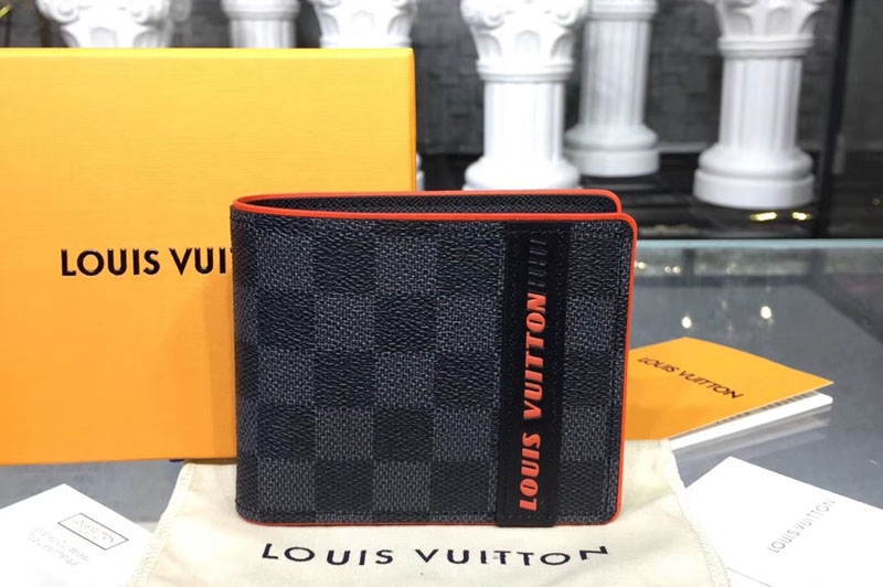Louis Vuitton N62663 Multiple Wallet Damier Graphite Canvas [N62663-f9000] - $89.00 : Replica ...