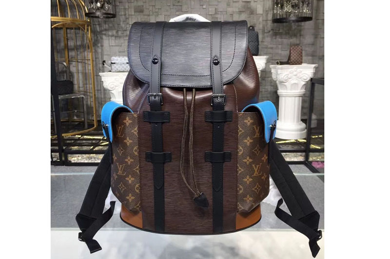 Louis Vuitton M51458 LV Christopher PM Epi Leather With Monogram Canvas Backpack