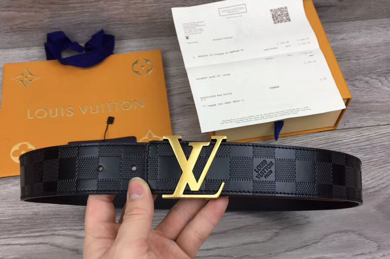 Louis Vuitton 40mm Belts LV Damier Infini Leather