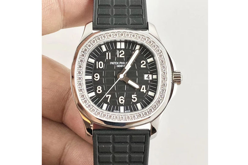 Patek Philippe Aquanaut 5067A PPF 1:1 Best Edition Black Textured Dial on Black Rubber Strap PP Cal.E23-250