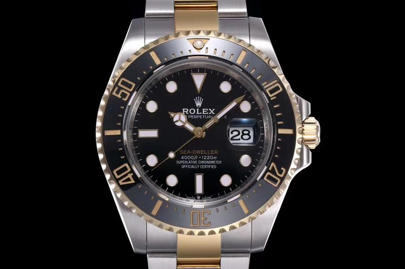 Rolex Sea-Dweller 126603 ARF 1:1 Best Edition 904L Case Black Dial SS/YG Oyster Bracelet A2824