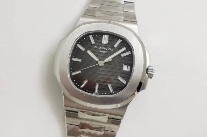 Patek Philippe Nautilus 5711/1A GRF Best Edition Gray Textured Dial on SS Bracelet A324