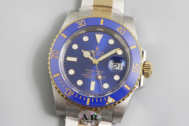 Rolex Submariner 116613 LB Blue Ceramic V3 ARF 1:1 Best Edition 904L SS Case and Bracelet A2824