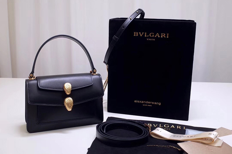 Alexander Wang x Bvlgari 288738 Belt Bag Black Smooth Calf Leather