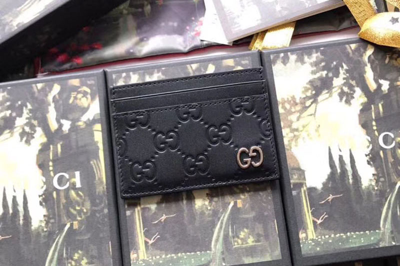 Gucci ‎473927 Signature card case Black