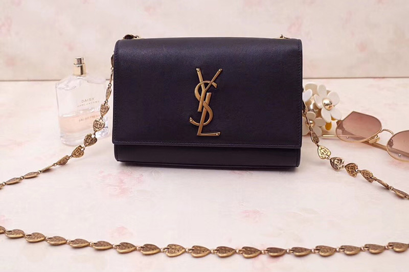 Saint Laurent YSL 517023 Kate Small With Tassel Bags In Black Smooth Leather