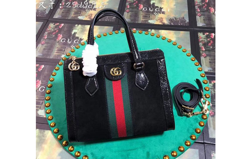 Gucci 547551 Ophidia small GG tote bags Black Suede