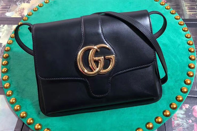 Gucci ‎550126 Arli medium shoulder bags Black Leather