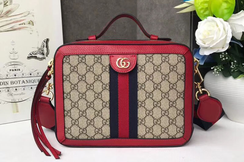 Gucci 550622 Ophidia small GG shoulder bags Red