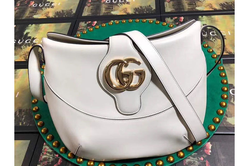 Gucci 568857 Arli medium shoulder bag White Leather