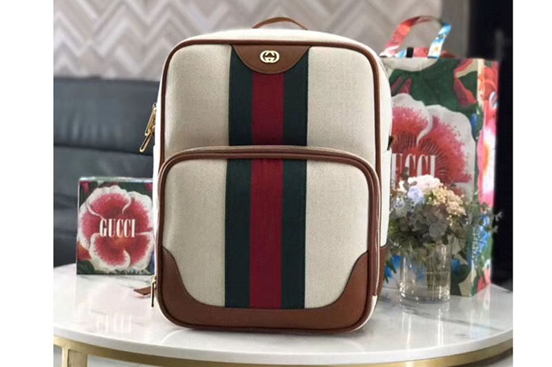 Gucci ‎575063 Vintage canvas backpack
