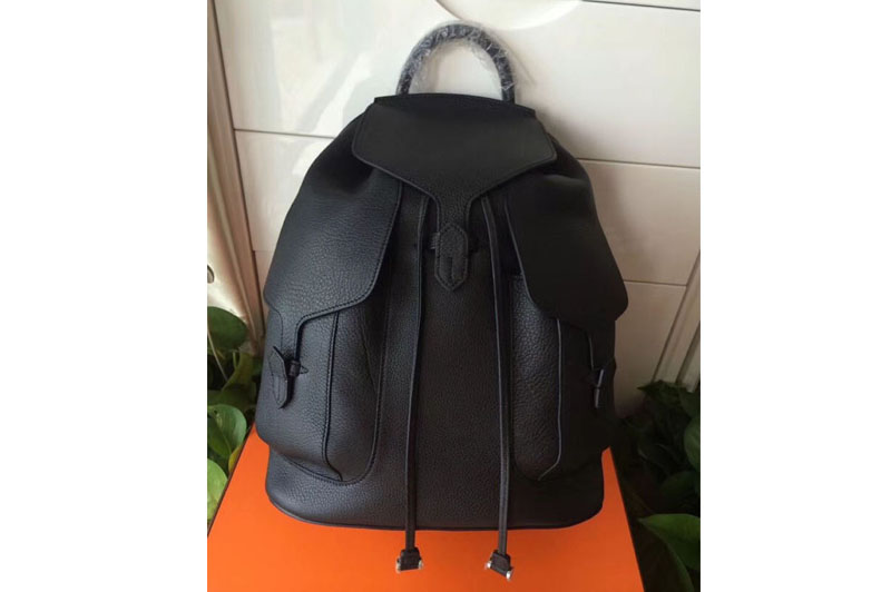 Hermes Original Togo Leather Backpack Black