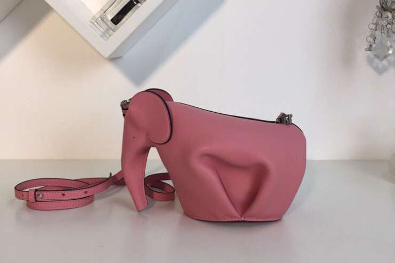 Loewe Elephant Mini Bag Classic Calf Leather Pink