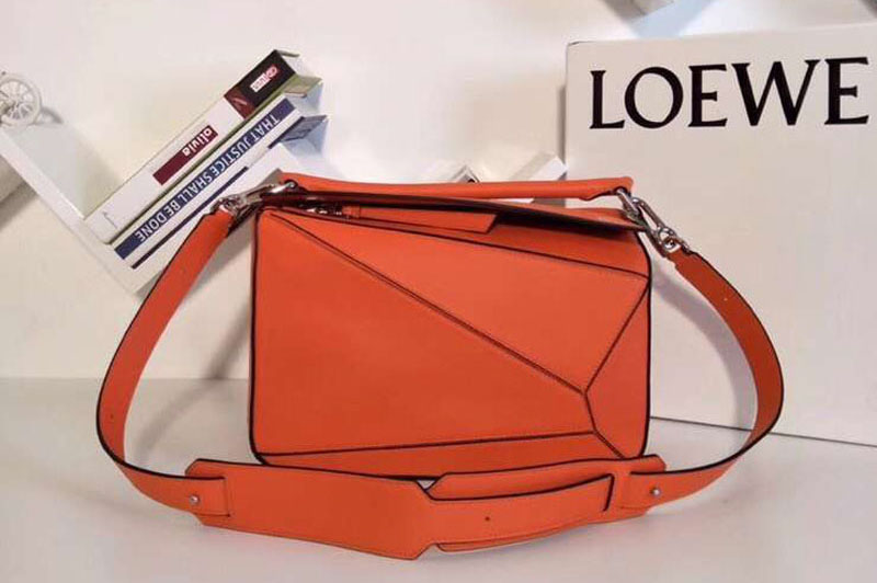 Loewe Puzzle Bags Original Calf Leather Orange