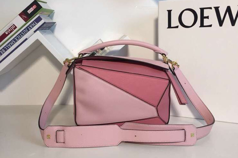 Loewe Puzzle Small Bags Original Calf Leather Light Pink/Pink