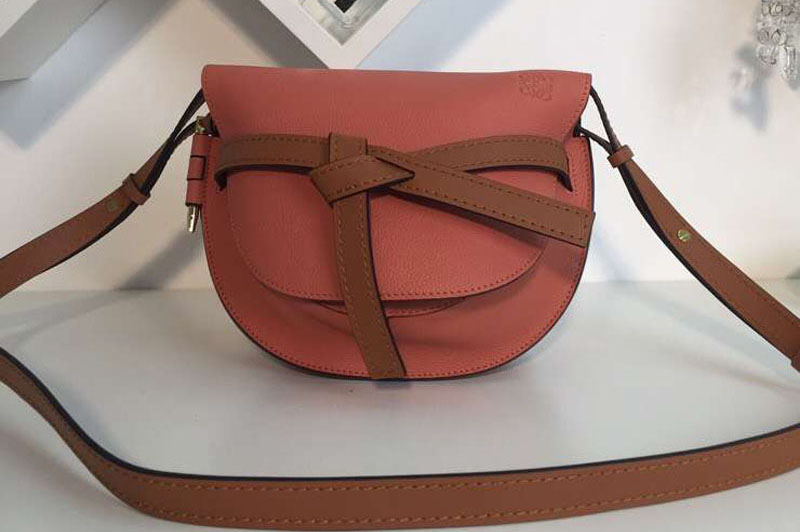 Loewe Gate Small Bags Original Soft Calf Leather Pink