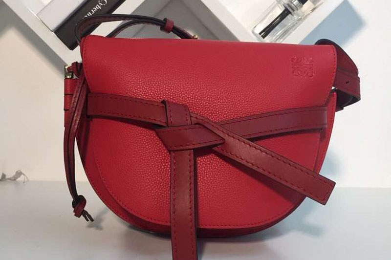 Loewe Gate Small Bags Original Soft Calf Leather Red