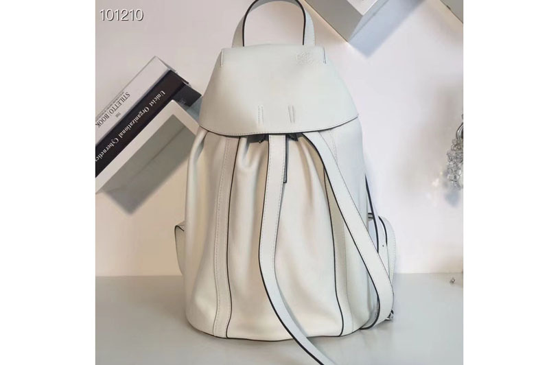 Loewe Rucksack Small Backpack bags Original Leather White