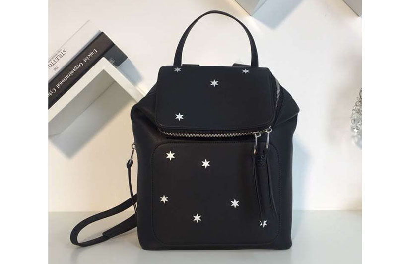 Loewe Goya Small Backpack Soft Natural Calf Black With Star