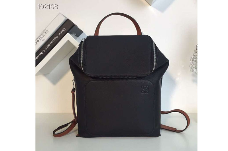 Loewe Goya Small Backpack Soft Natural Calf Black