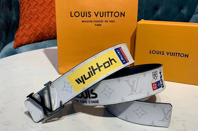 Louis Vuitton M0162U LV Initiales 40mm Belt White Monogram canvas