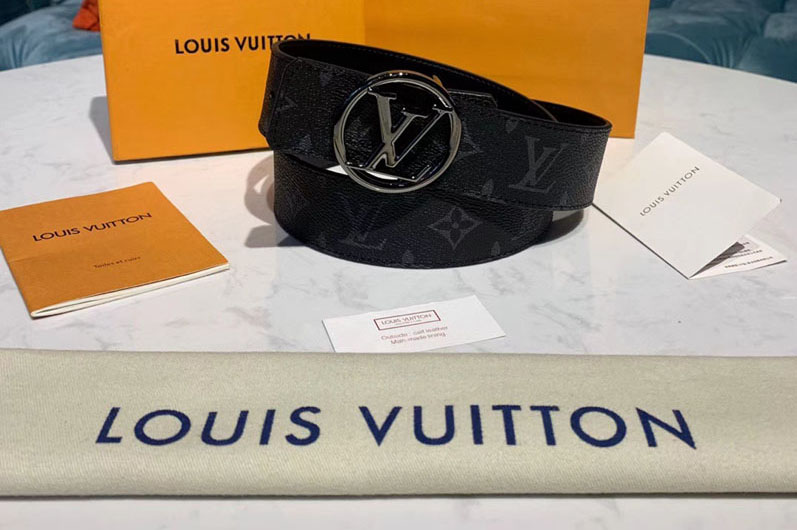 Louis Vuitton M0168U LV Circle 40mm Reversible Belt Monogram Eclipse canvas