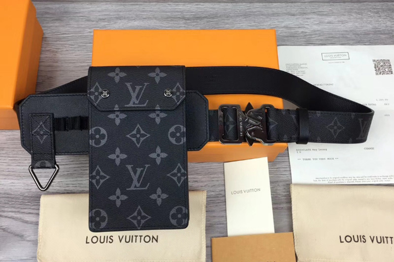 Louis Vuitton M0235V LV Utility 35mm belts Monogram Eclipse canvas