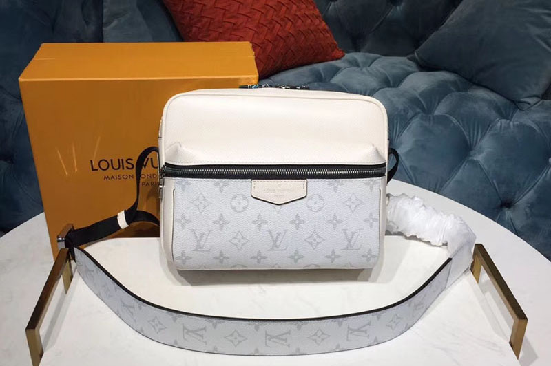 Louis Vuitton M30243 Outdoor Messenger Taiga Leather White