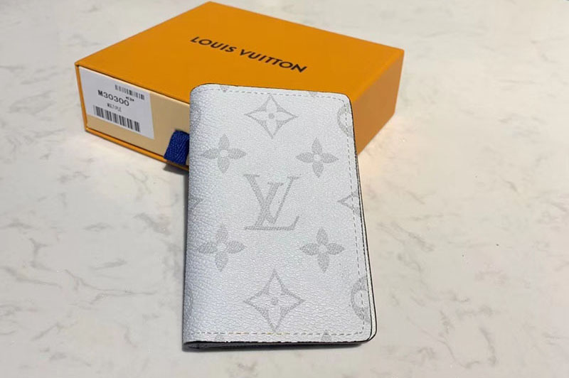 Louis Vuitton M30315 LV Pocket Organizer Wallet White Monogram Canvas