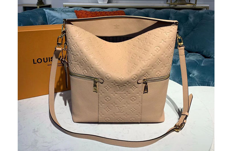 Louis Vuitton M44247 LV Melie handbags Beige Monogram Empreinte leather