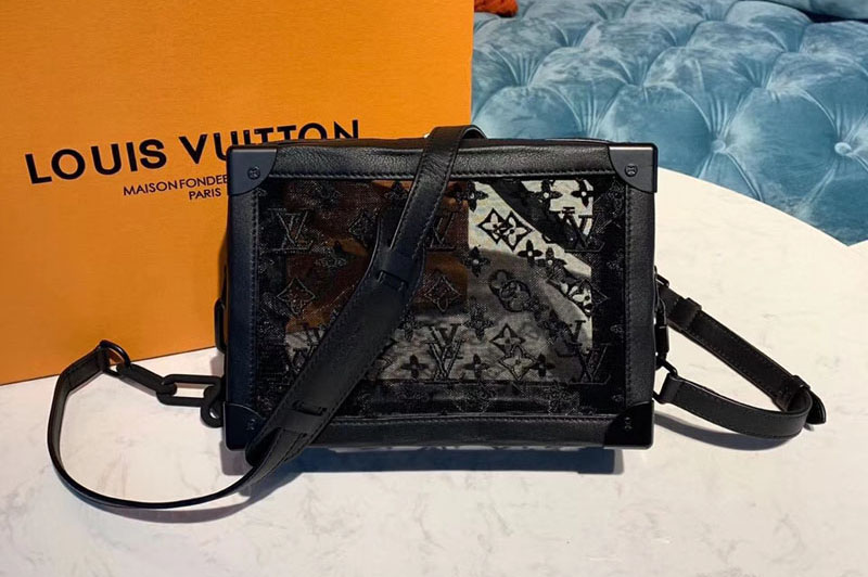 Louis Vuitton M44427 LV Soft Trunk Bags Black Monogram Canvas