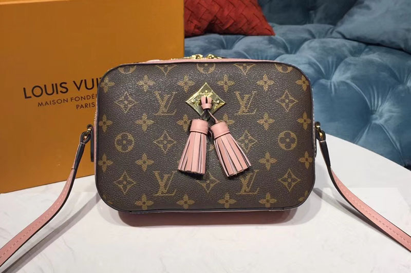 Louis Vuitton M44442 LV Saintonge Bags Monogram Canvas Rose Poudre